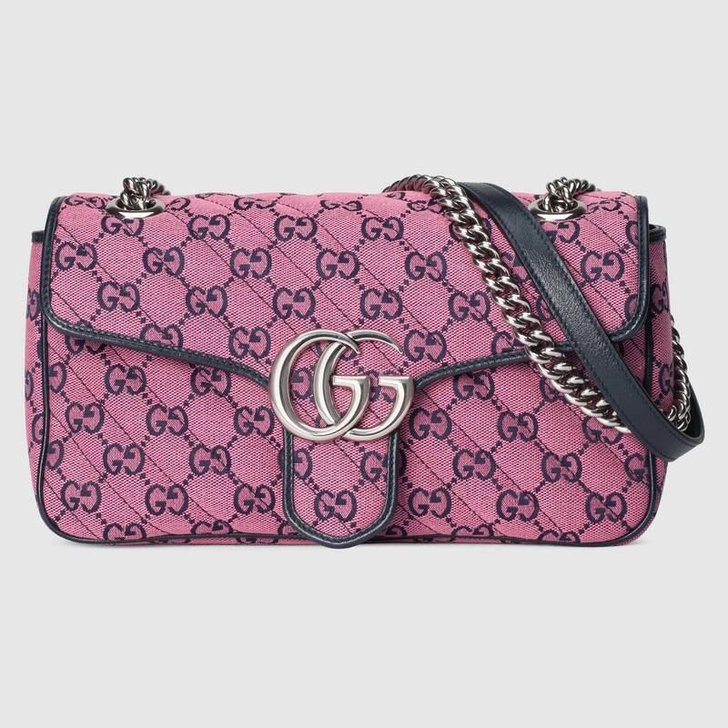 Gucci GG Marmont Small Matelasse Shoulder Bag 443497 Purple